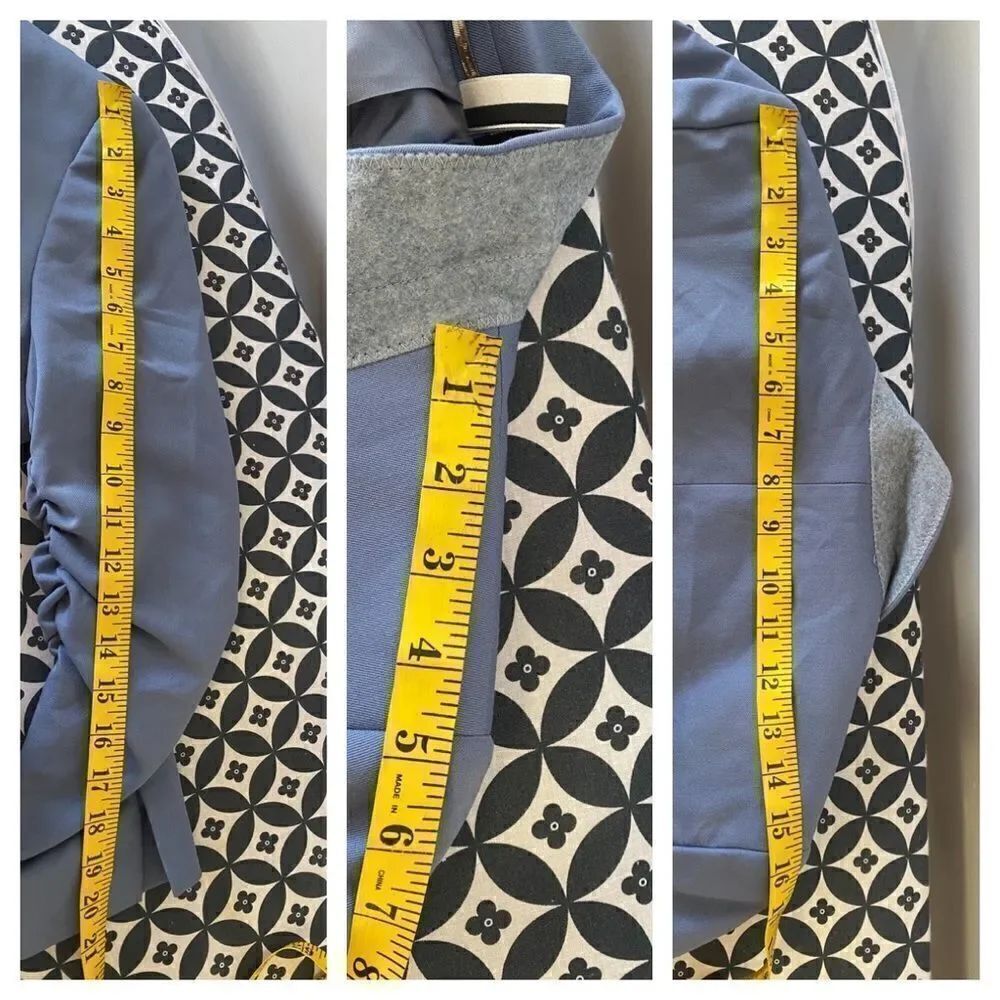 Topshop Ruched Sleeve Double Breasted Blazer US 6 NWT - Picture 8 of 9